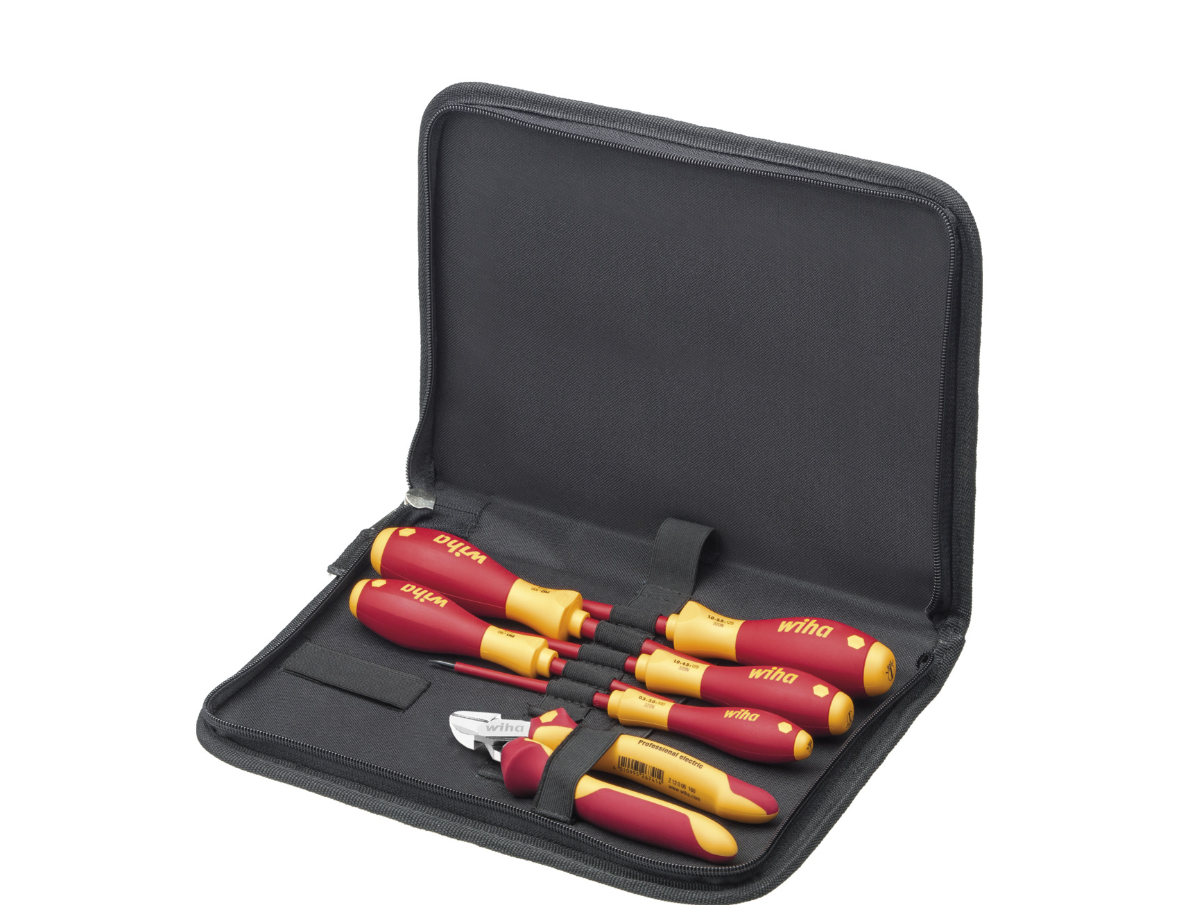 Kit de herramientas Wiha Tools, Bolsa de 30 piezas para Electricista,  contiene Alicates de corte diagonal eléctricos